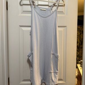 ILLA ILLA Light Blue Sleeveless Camisole Romper with Pockets